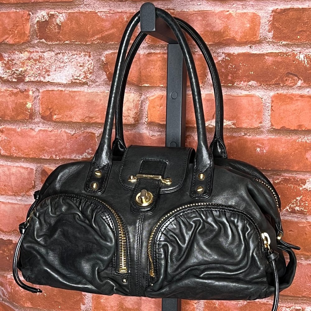 Botkier Bianka Black Leather Satchel Bag